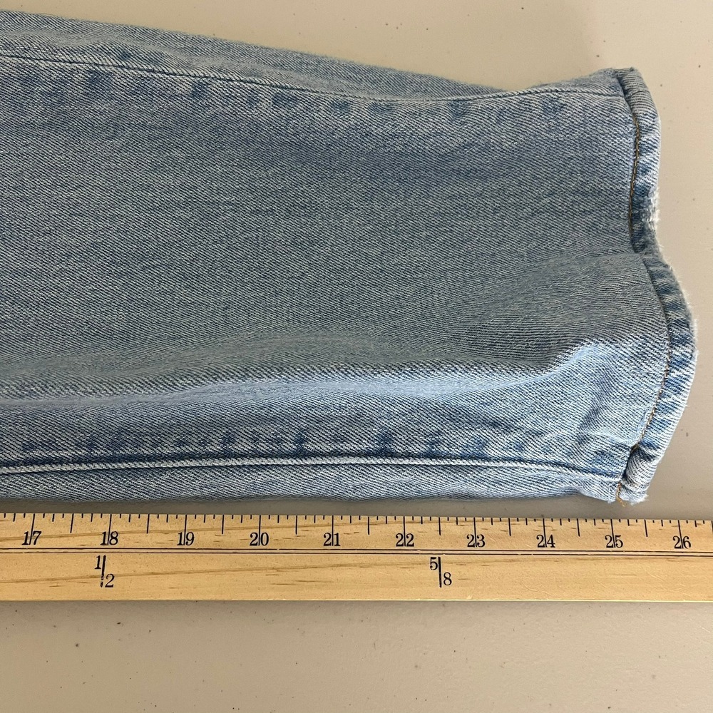 Abercrombie & Fitch Mens Athletic Loose Vintage Stretch Light Wash Jeans 33 - Picture 8 of 14